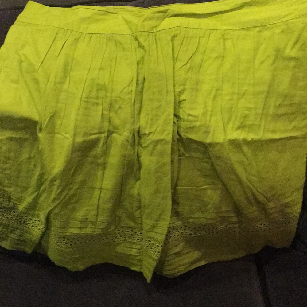 Green skirt